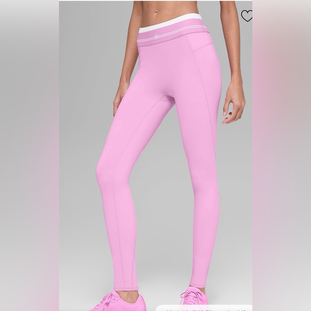 ALO airbrush high waist 7/8 better together leggings in candy heart pink